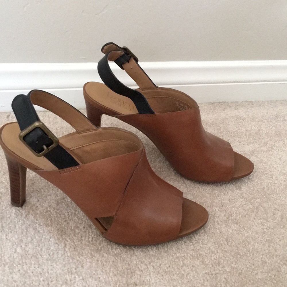 Franco Sarto peep-toe sling back shoes